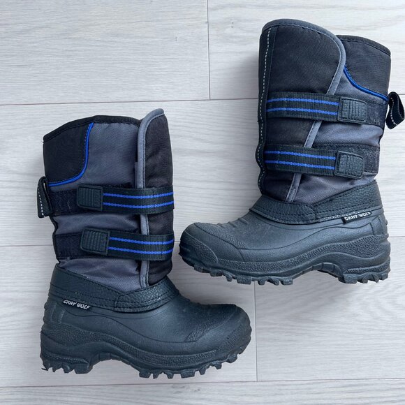 Gray Wolf Boy's Kids Boots Black Size 13 - Picture 1 of 5